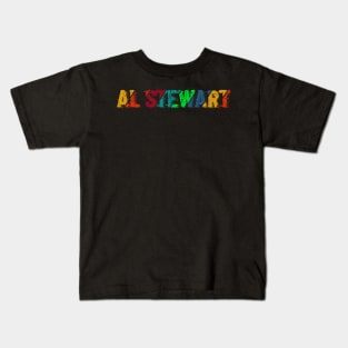 vintage color Al Stewart Kids T-Shirt